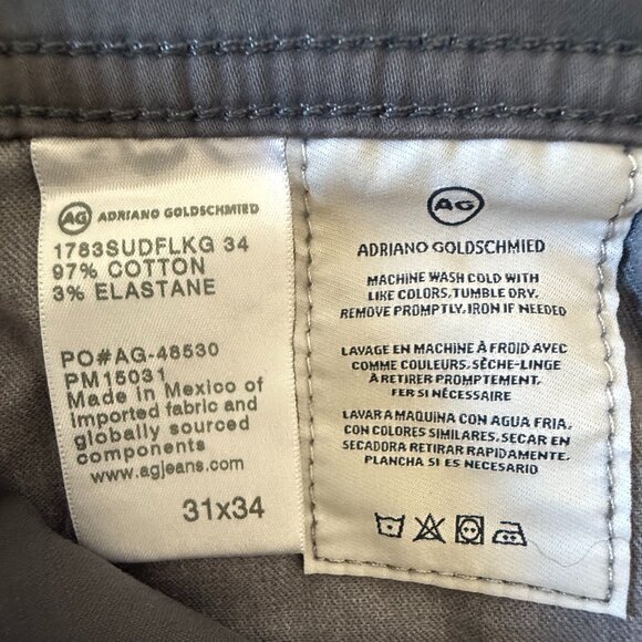 SOLD-Men's AG 'The Tellis' Gray Modern Slim 31x34-SOLD - Picture 11 of 11